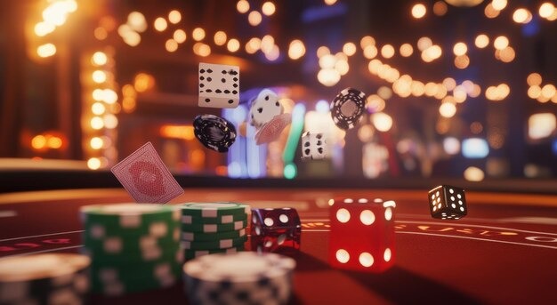 Live blackjack session Live dealer at a blackjack table with player cards visible